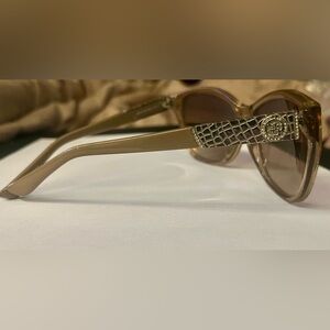 Guess Brown Sunglasses with Gold Accents